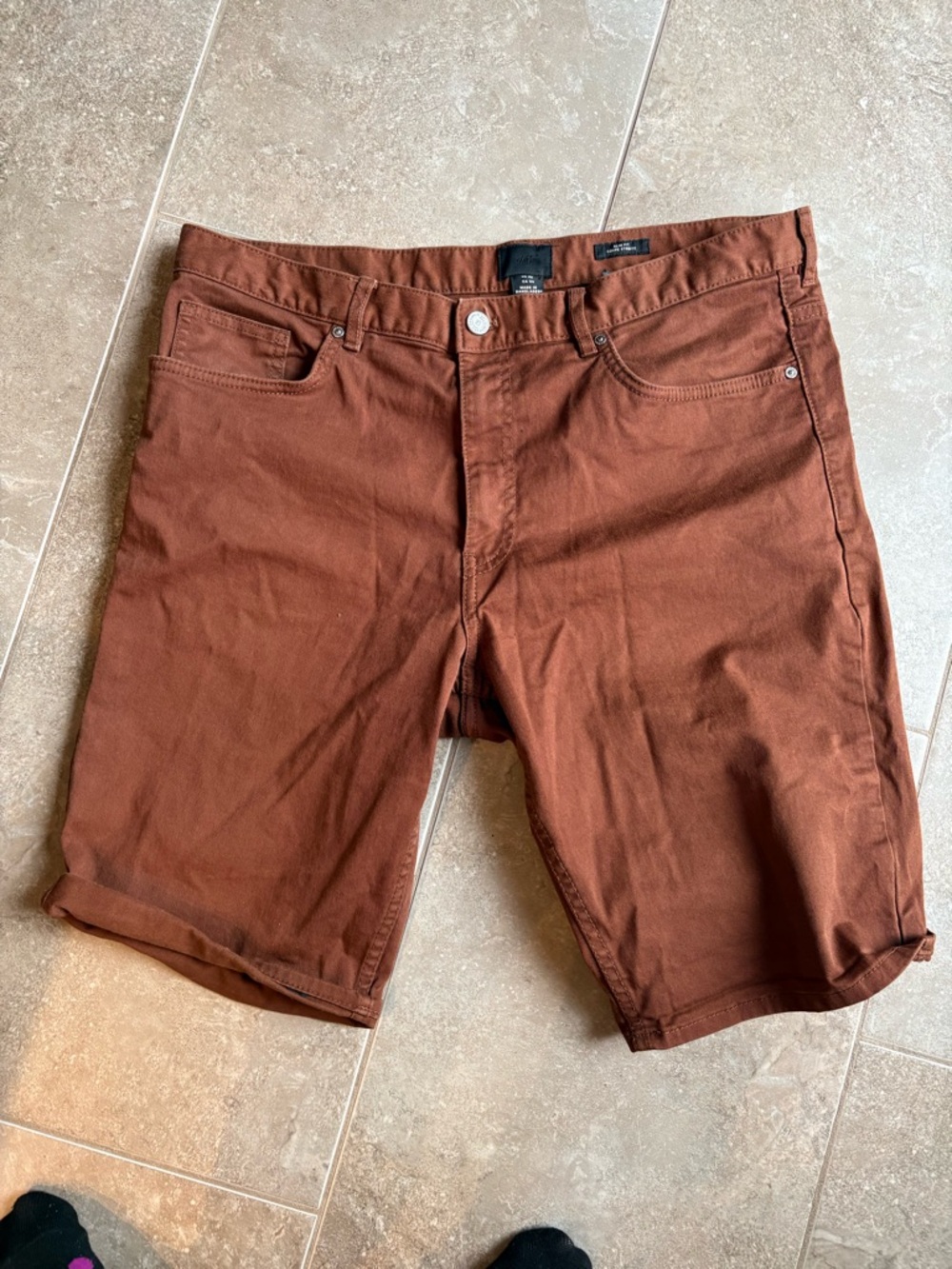 H&M Men's Rust Brown Jean Shorts